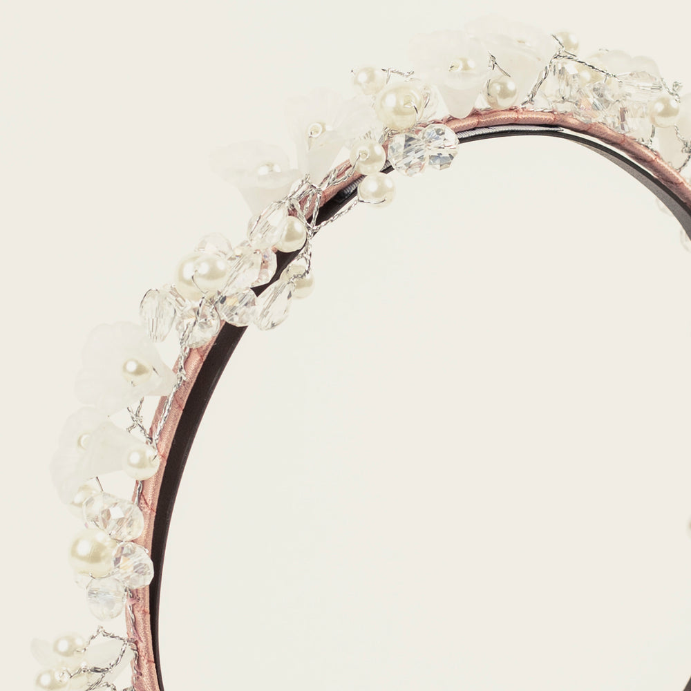 Lilies Pearls Headband