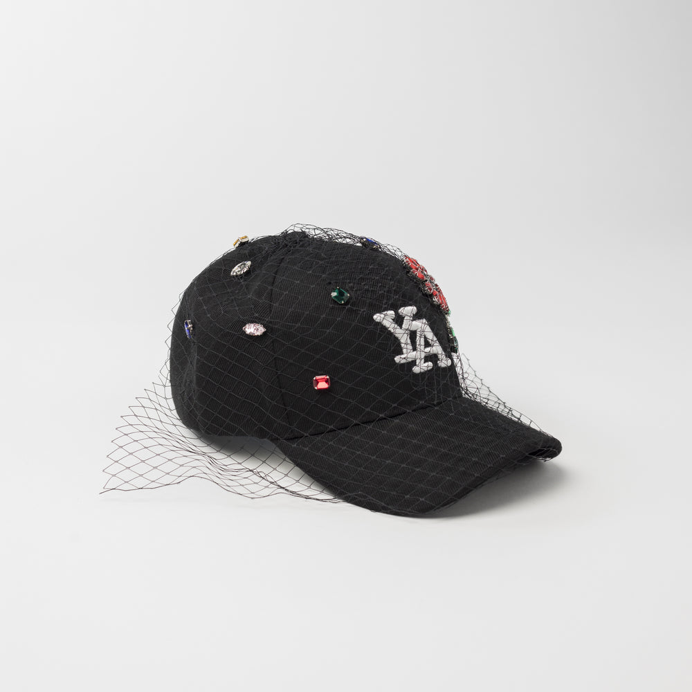 Black Flowers baseball cap